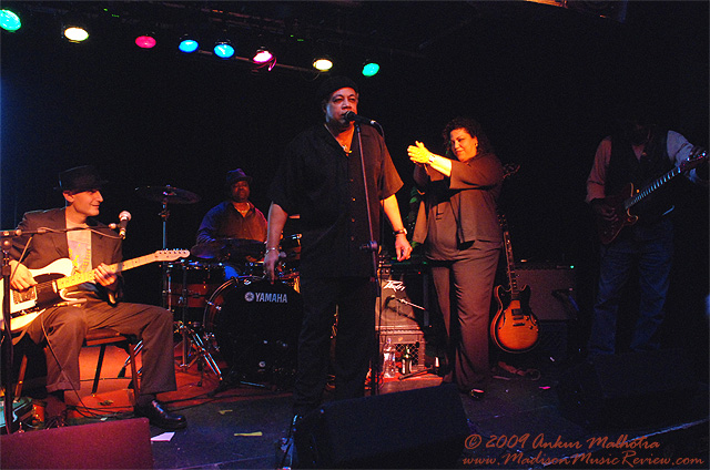 Billy Branch, AJ Love, Joey Banks, Queenie McCarter Wade, Don Rembert at the FRequency - photo by Ankur Malhotra