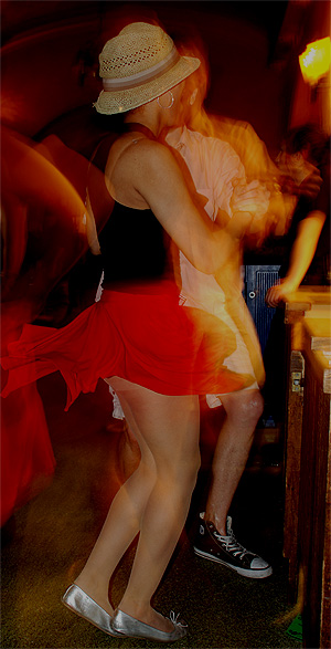 dancer at Diplo set - UW Rathskeller, April 2009 - photo by Ankur Malhotra