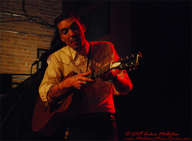 Justin Townes Earle, live at High Noon Saloon April 16 2009, Madison - photo by Ankur Malhotra