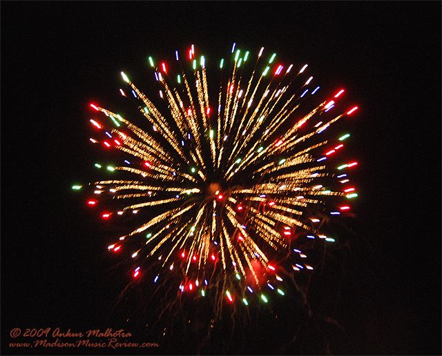 Fireworks at 10,000 Lakes Festival - photo by Ankur Malhotra