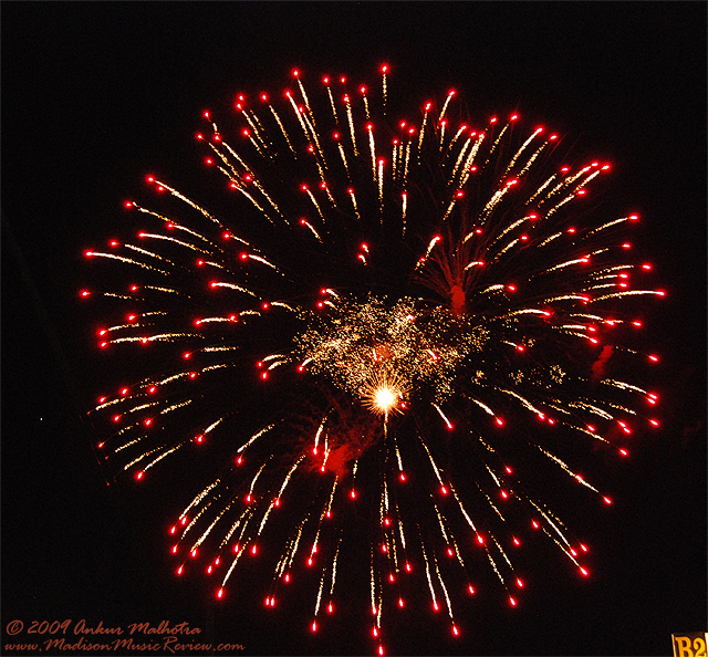 Fireworks at 10,000 Lakes Festival - photo by Ankur Malhotra