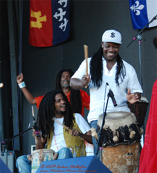 Boukman Eksperyans, Live at La Fete de Marquette 2009 in Madison, Wisconsin, July 10, 2009, Photos and review by Ankur Malhotra