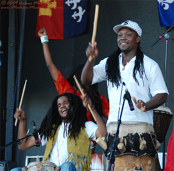 Boukman Eksperyans, Live at La Fete de Marquette 2009 in Madison, Wisconsin, July 10, 2009, Photos and review by Ankur Malhotra